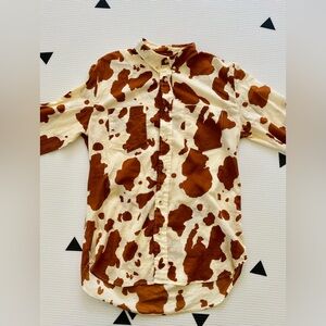 Levi’s cow print button down vintage size medium